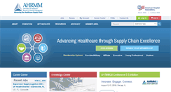 Desktop Screenshot of ahrmm.org